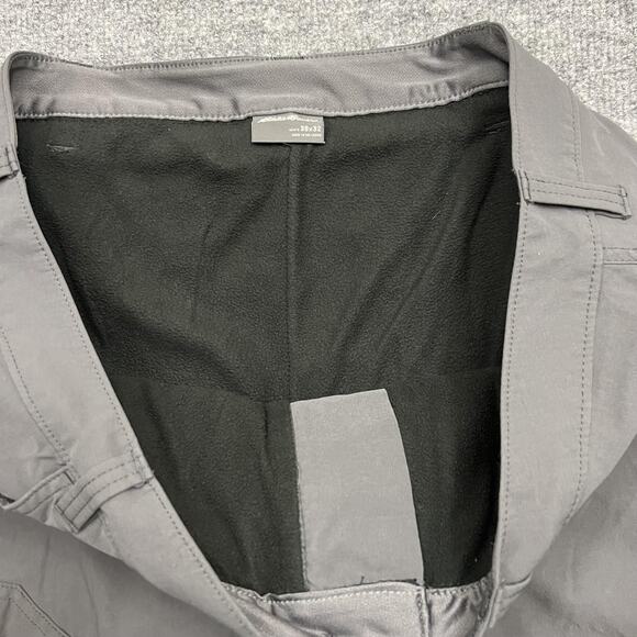 Eddie Bauer Pants Mens 38x32 Gray Fleece Lined Tech Outdoor Nylon Spandex Hiking - Picture 5 of 12